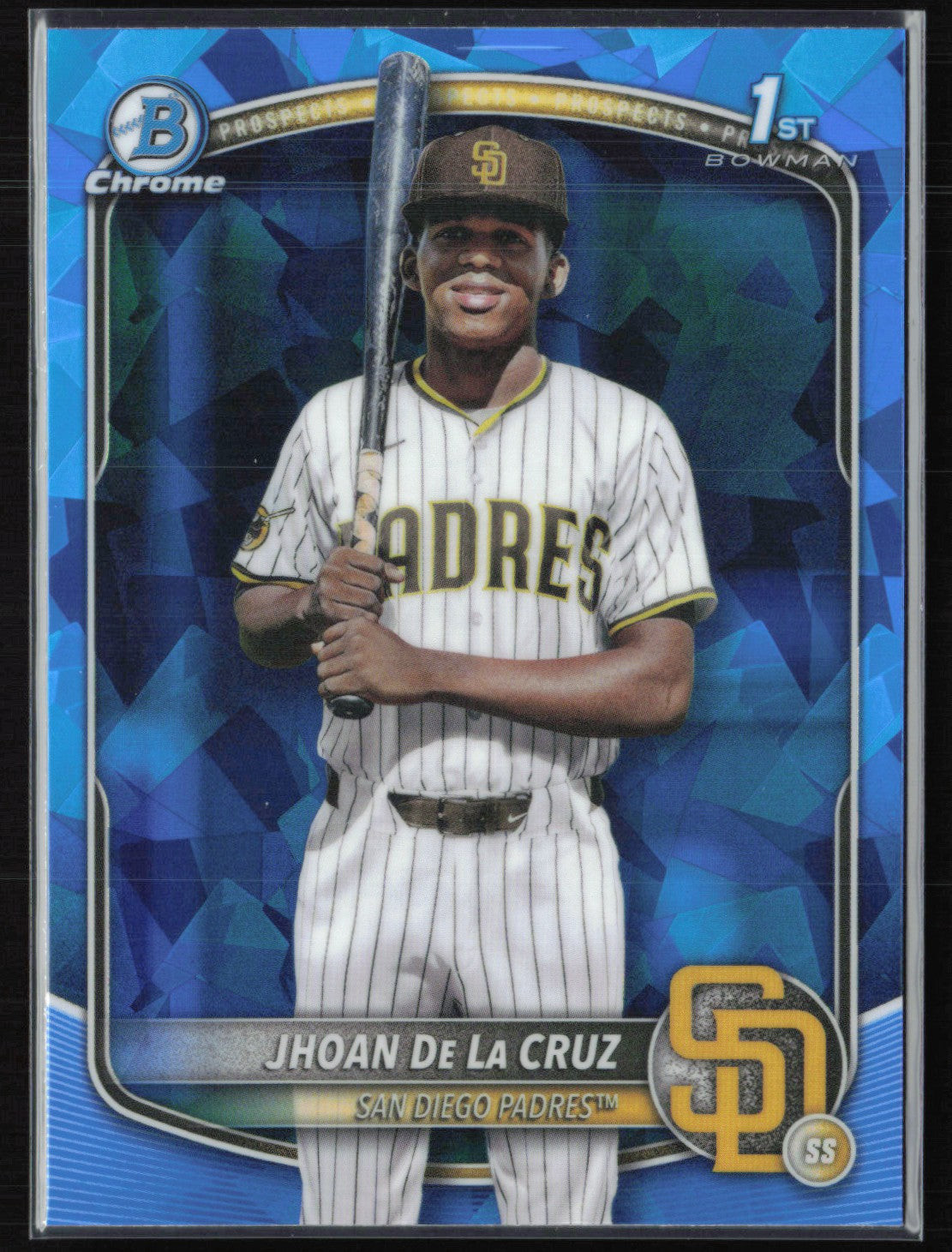 2025 Bowman Chrome Prospects BCP-223 Jhoan De La Cruz 1st Bowman