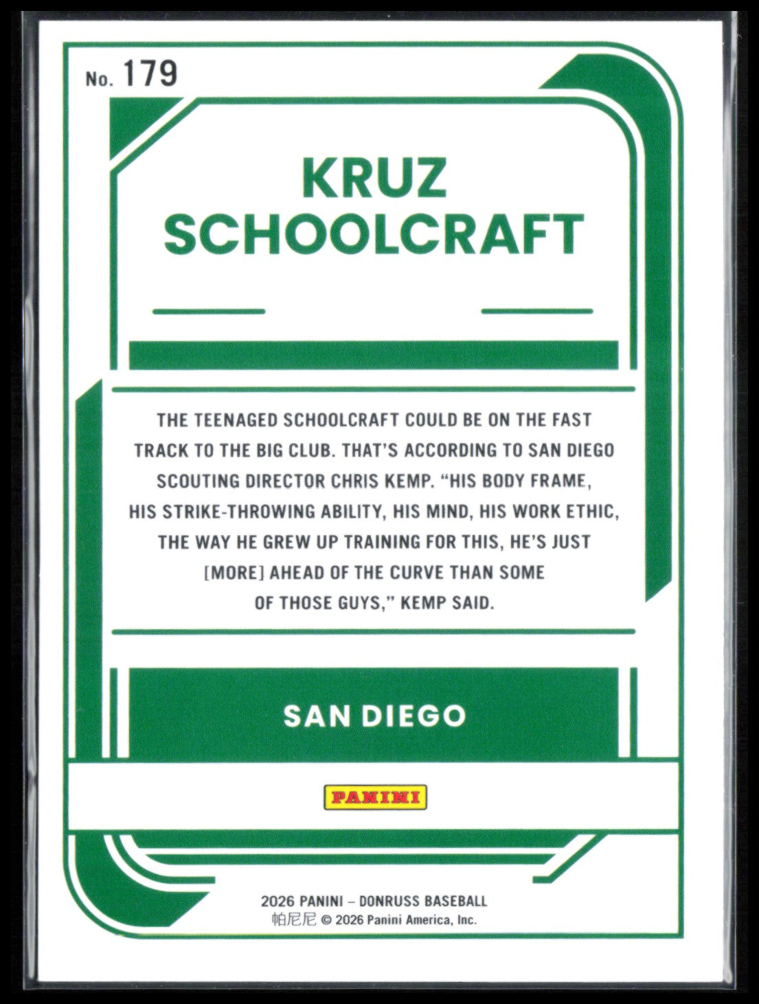 Kruz Schoolcraft Rated Prospect Rocket Emoji
