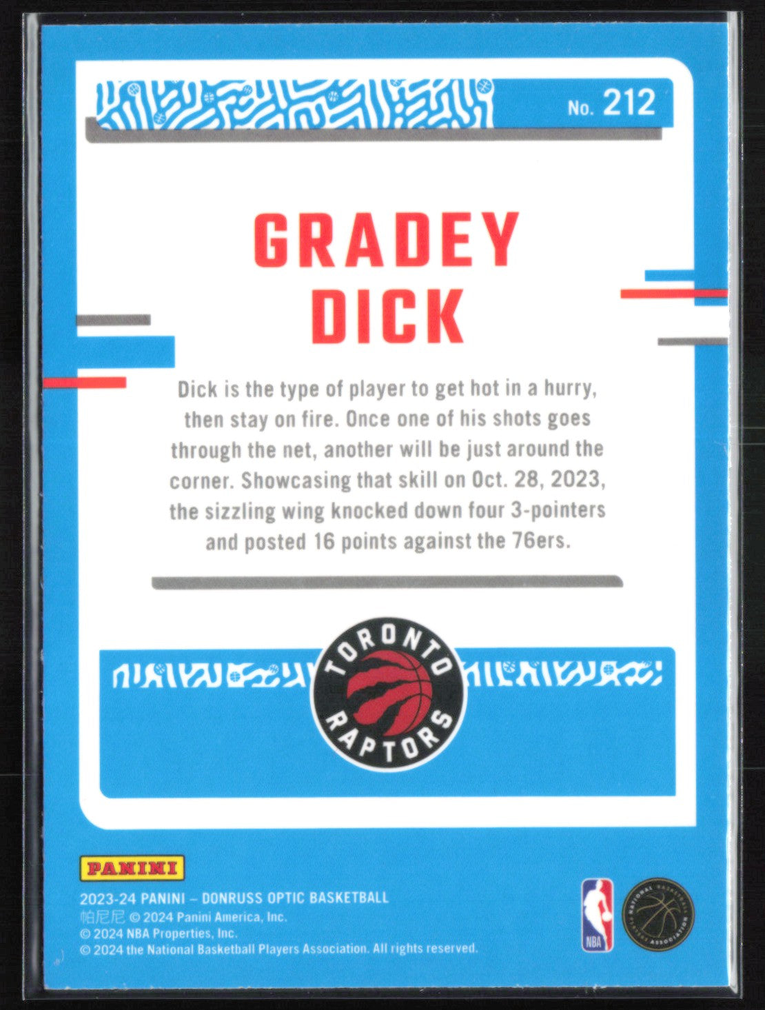 Gradey Dick RC