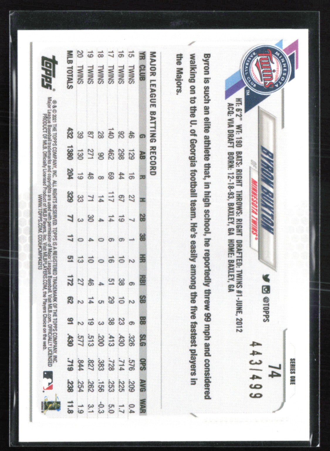 Byron Buxton Green /499