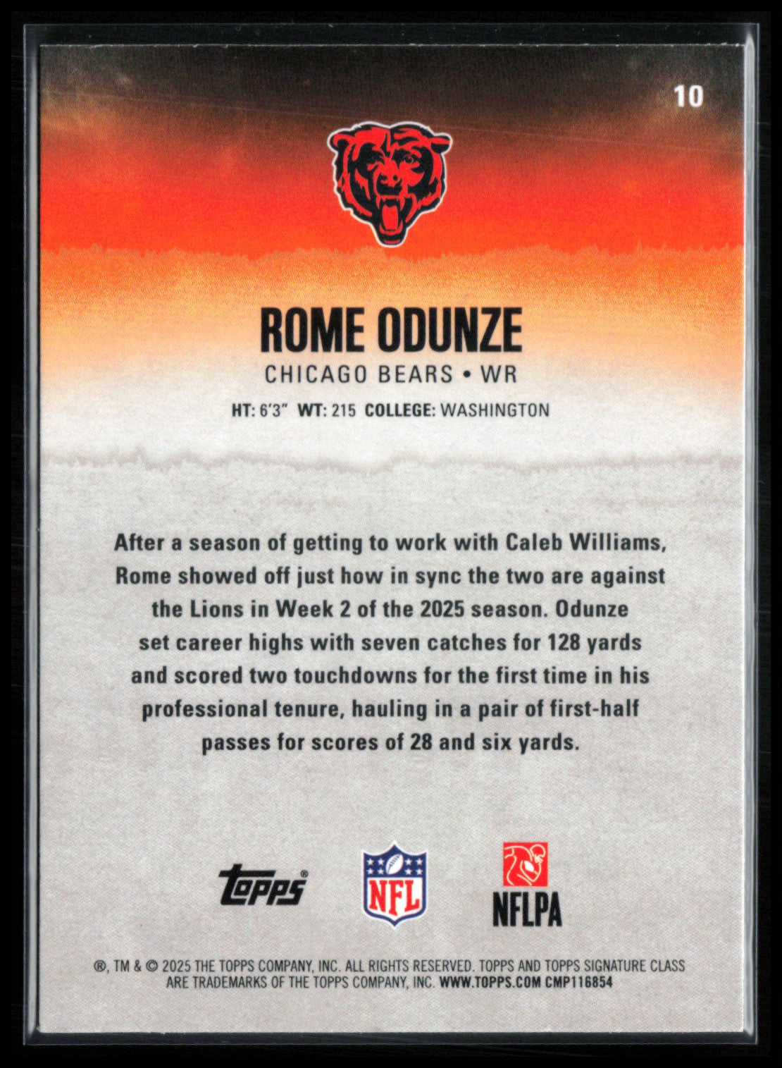 Rome Odunze Yellow