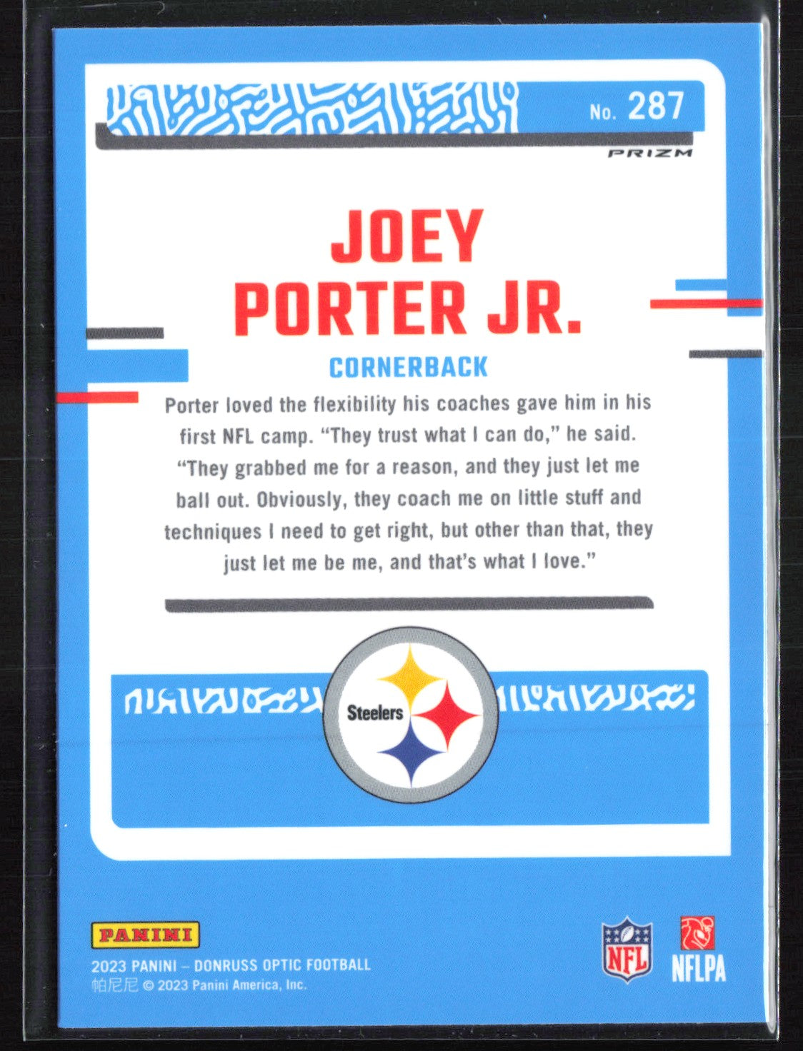 Joey Porter Jr. RC Holo