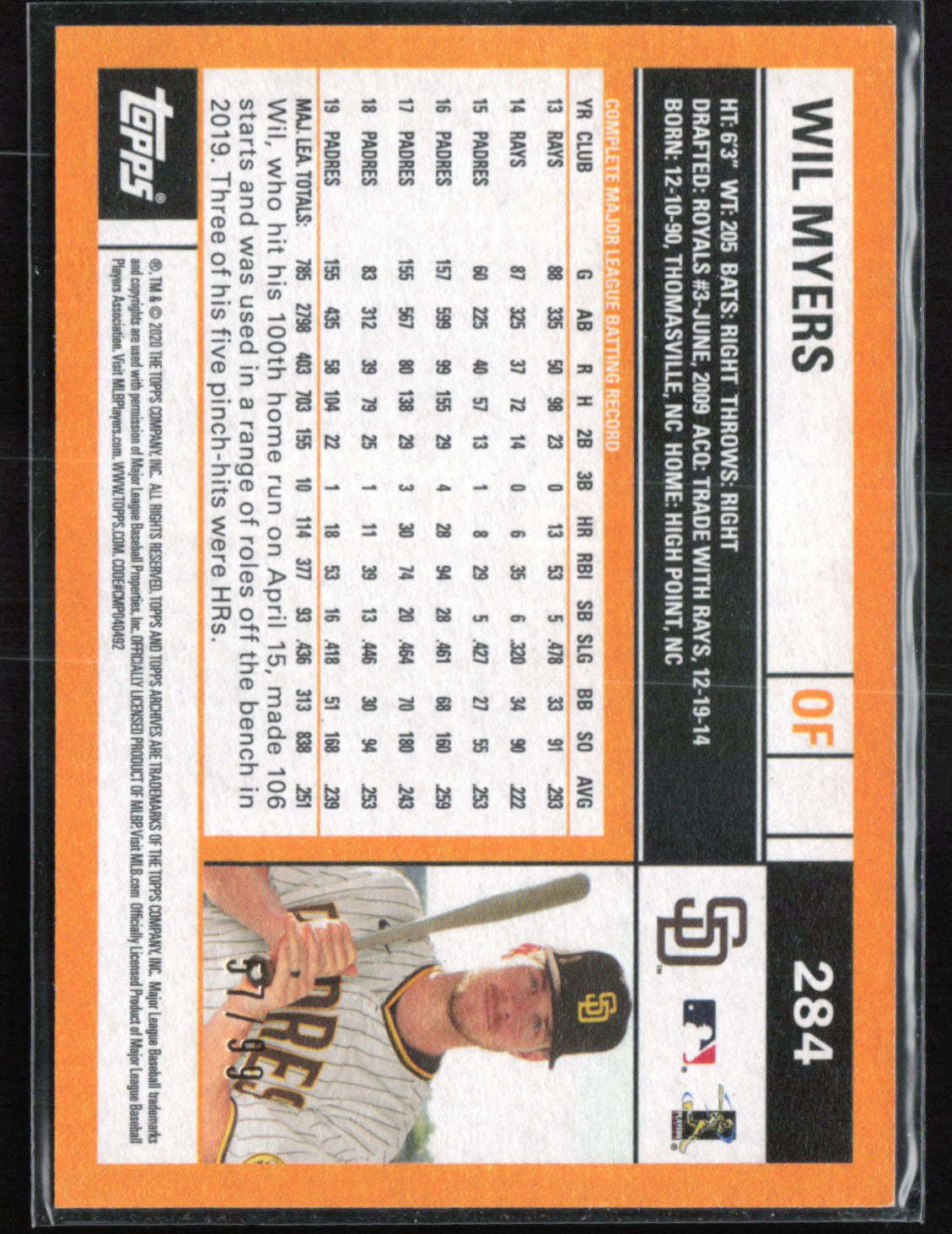 Wil Myers /99 Silver