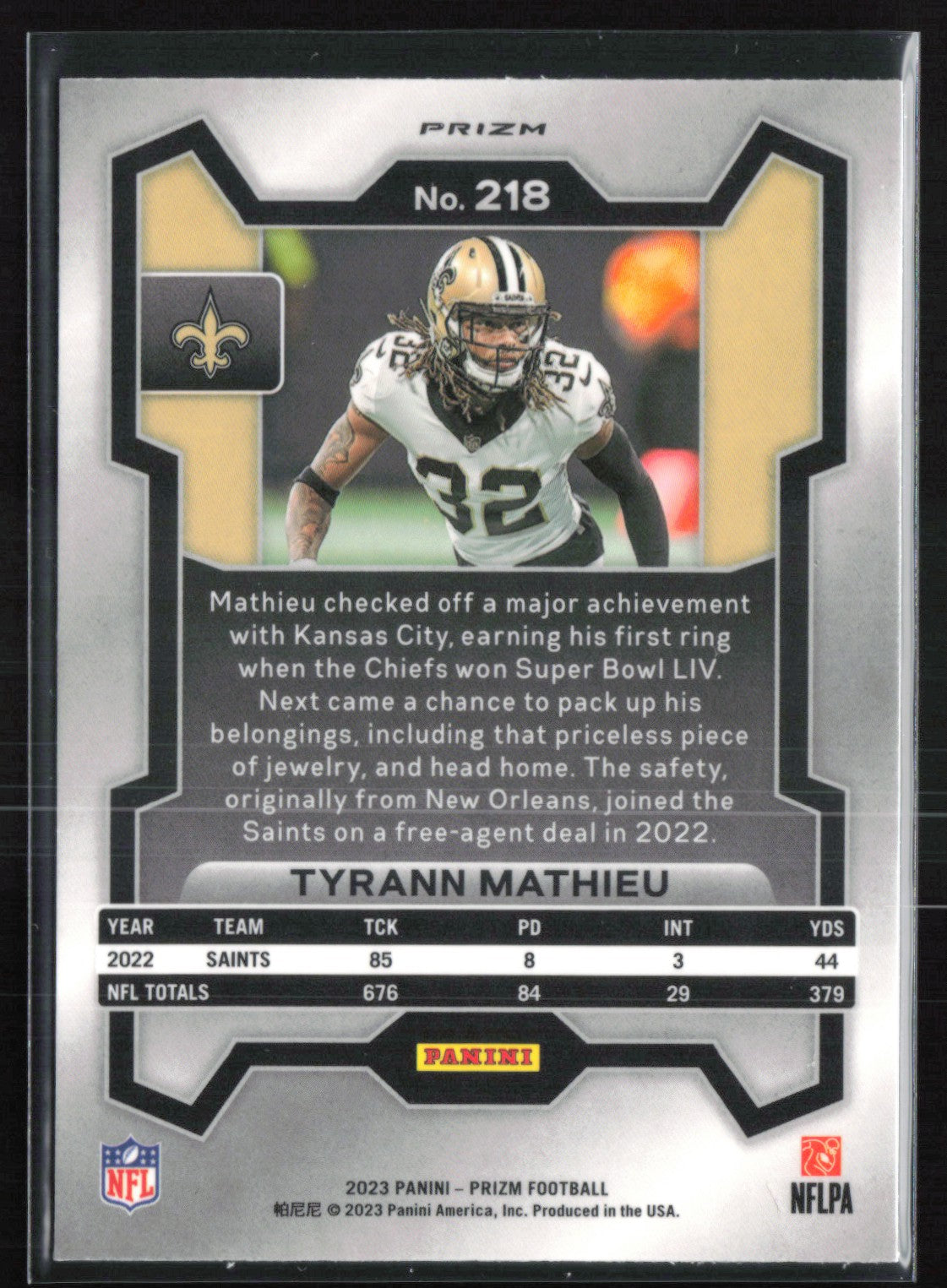Tyrann Mathieu Orange Ice