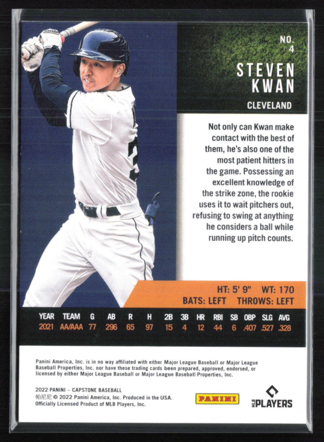 Steven Kwan RC Blue