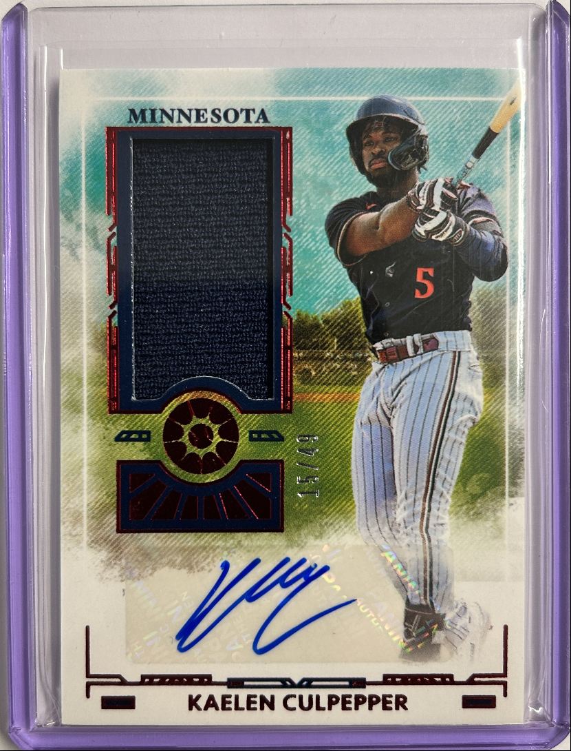 Kaelen Culpepper Patch Auto /49 Boys of Summerhill