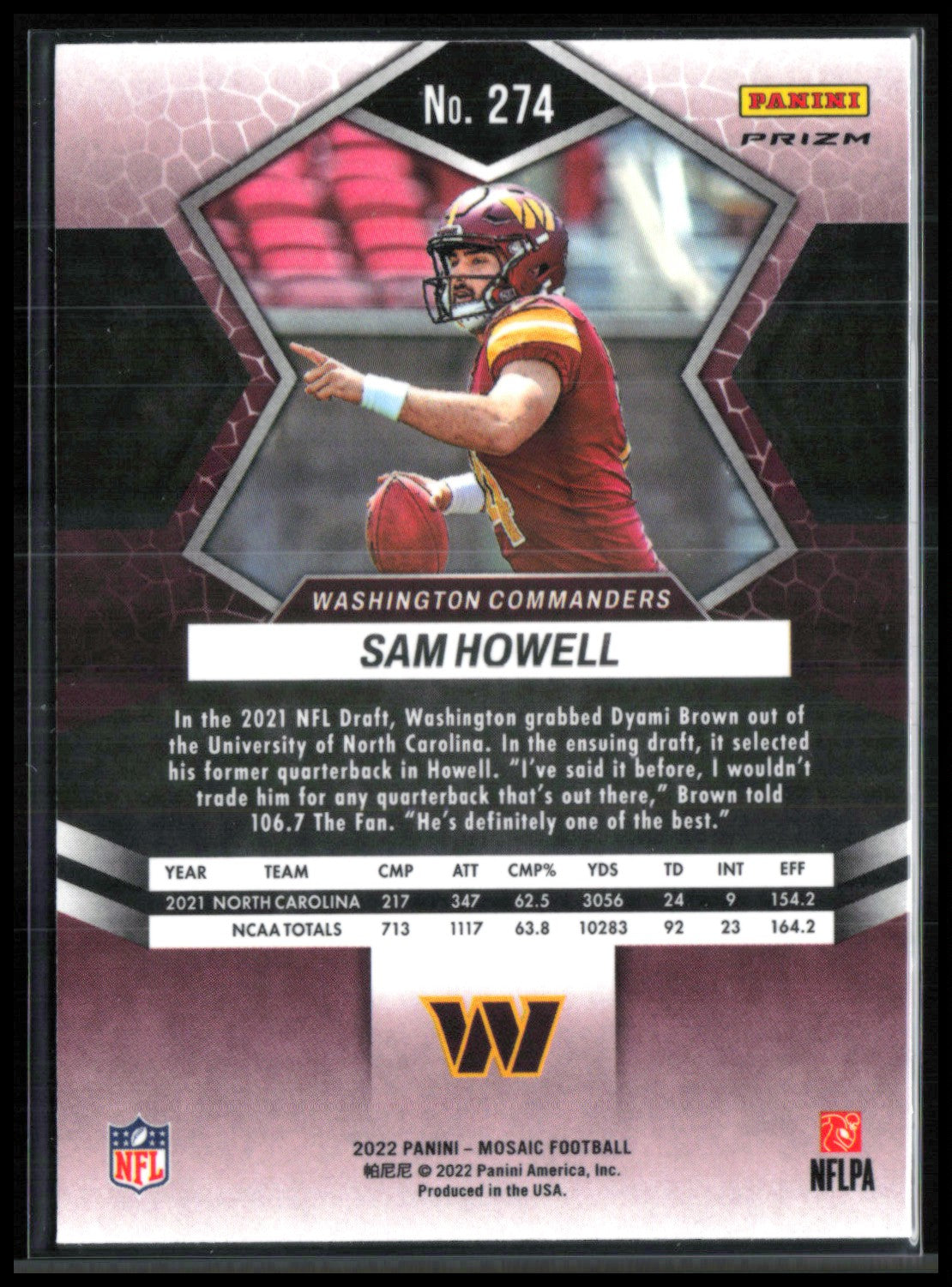 Sam Howell RC Orange Mosaic