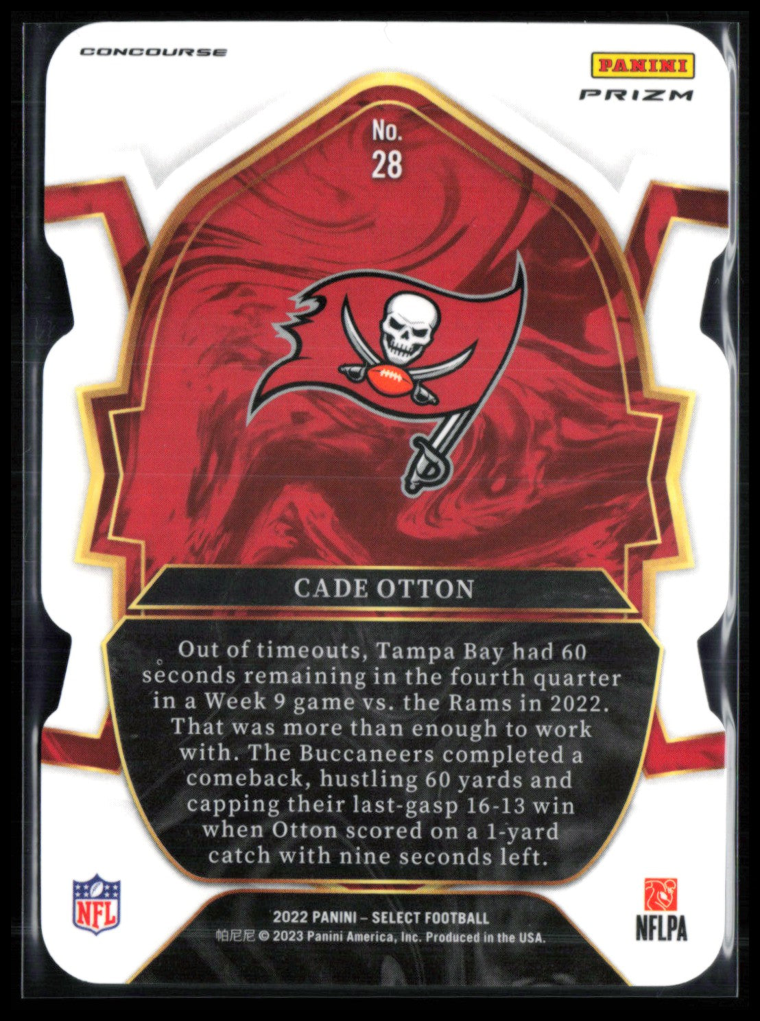 Cade Otton RC RWB Die-Cut