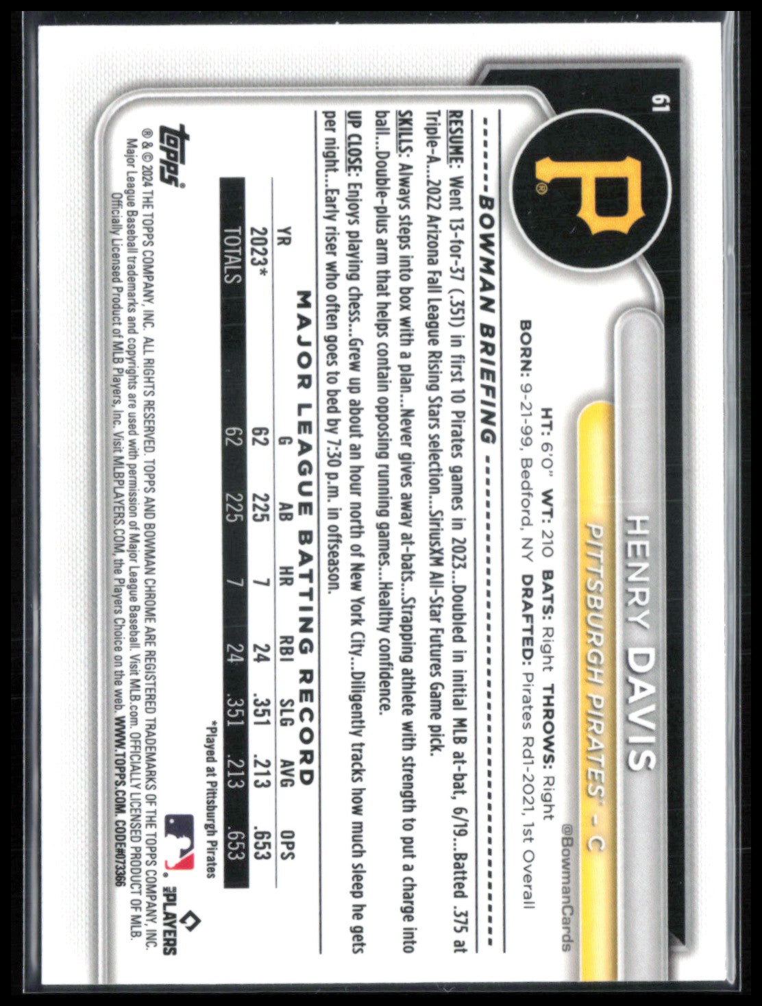 Henry Davis RC Mojo