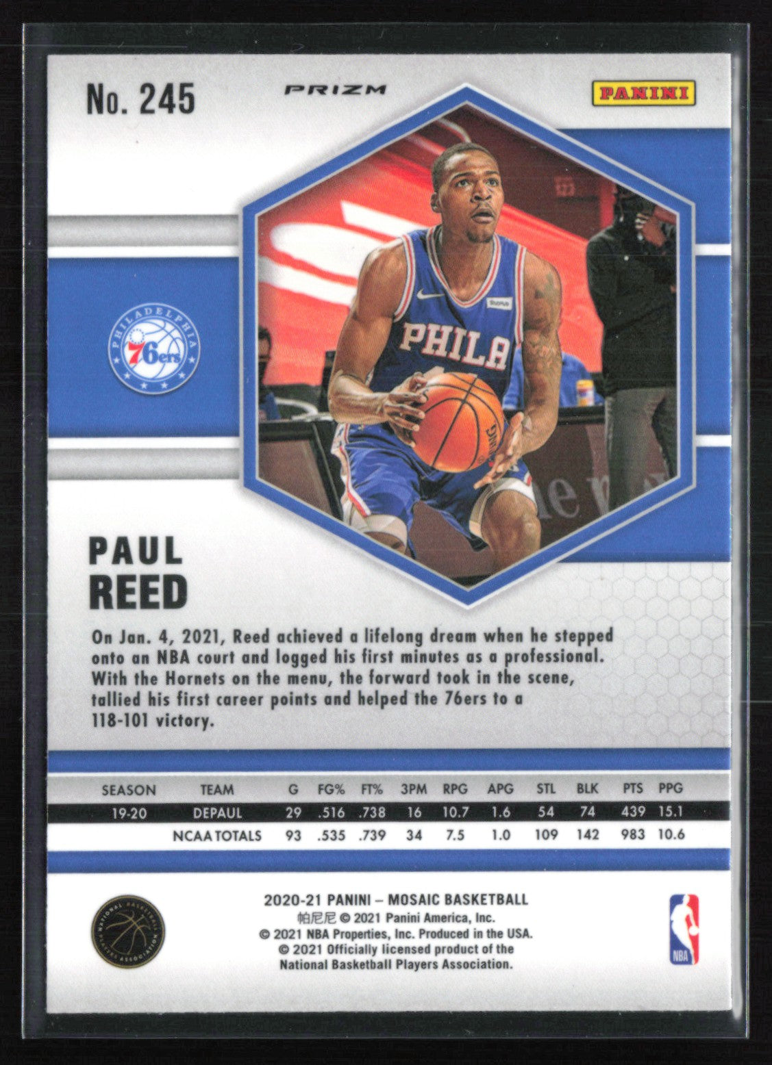 Paul Reed RC Blue