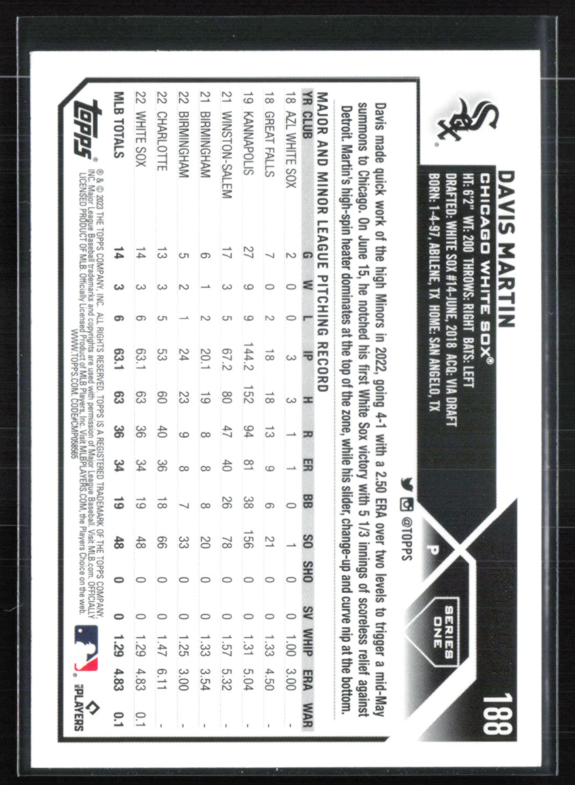 Davis Martin RC /2023
