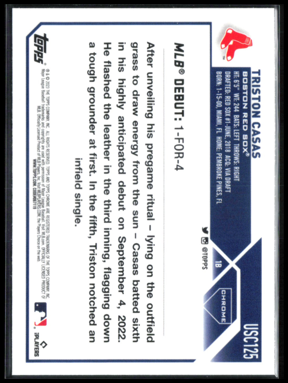 Triston Casas RC Prism Refractor