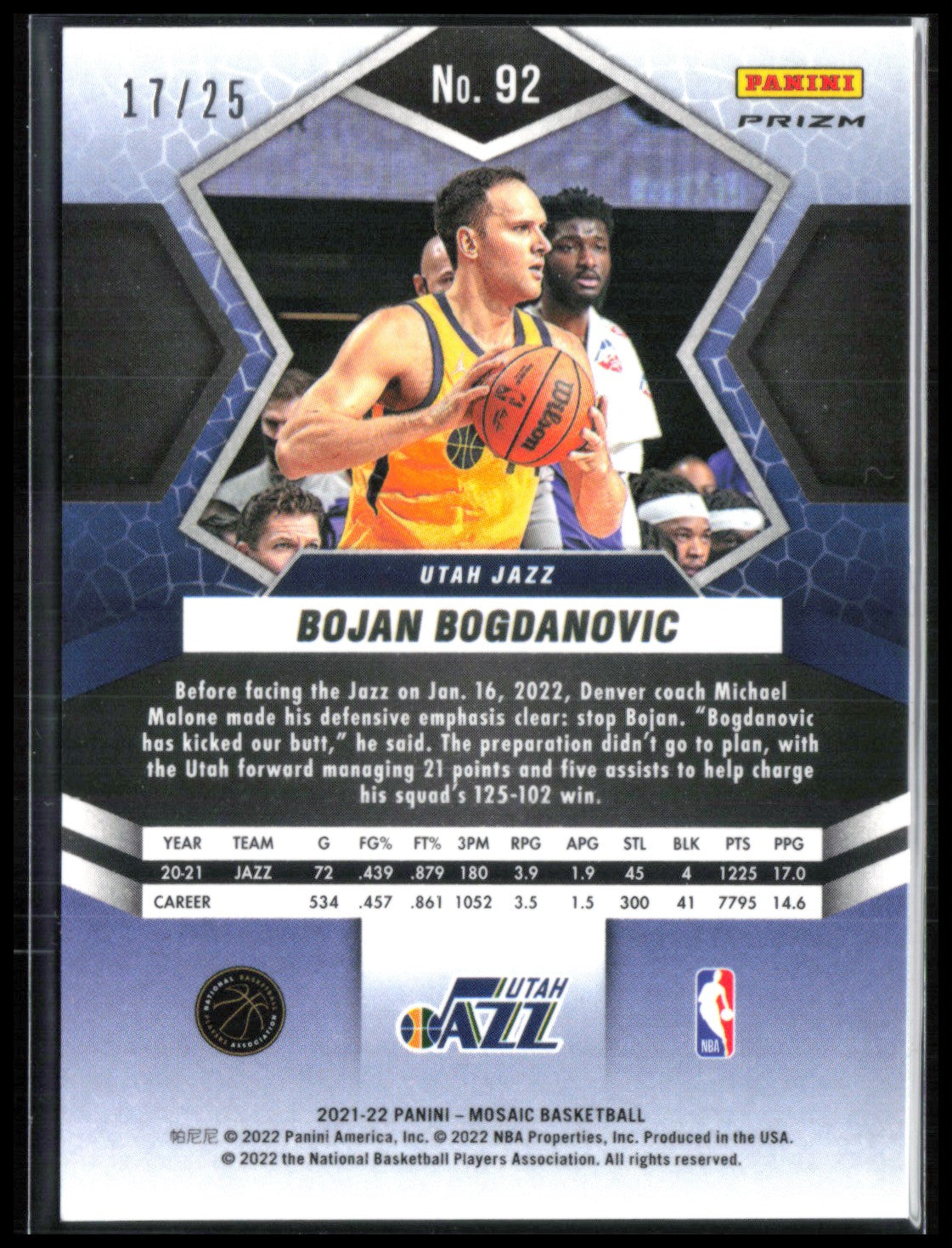 Bojan Bogdanovic Orange Fluorescent /25
