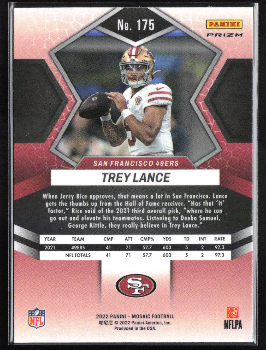 Trey Lance Mosaic Prizm
