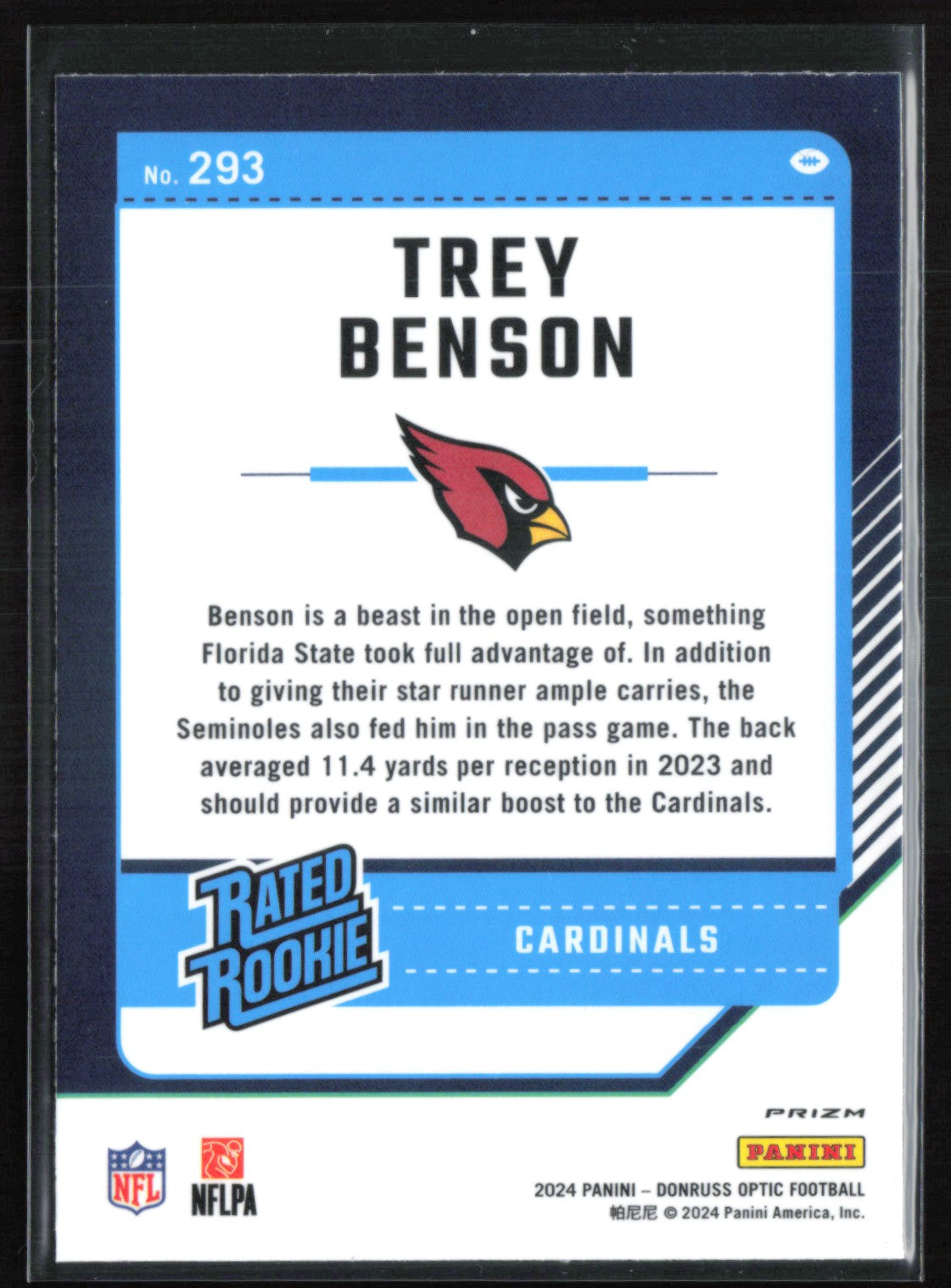 Trey Benson RC Purple Shock