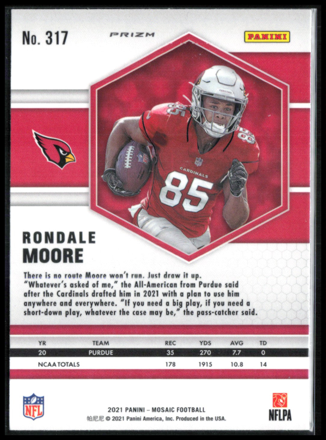 Rondale Moore RC Pink Camo