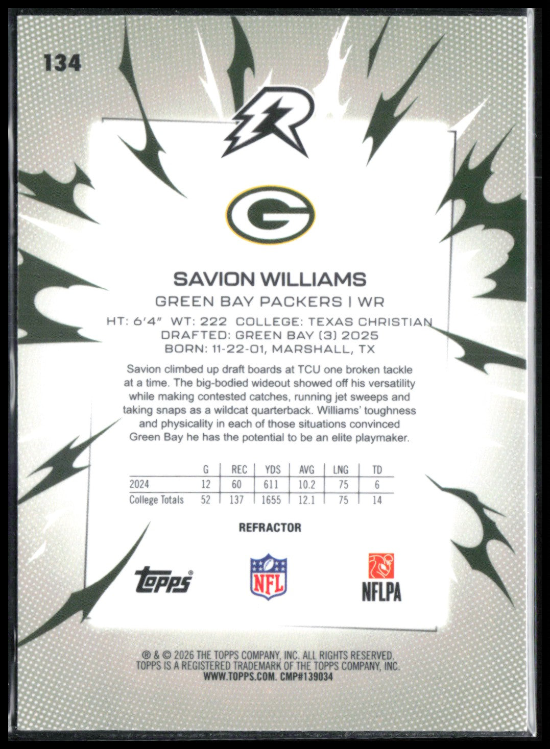 Savion Williams RC Refractor