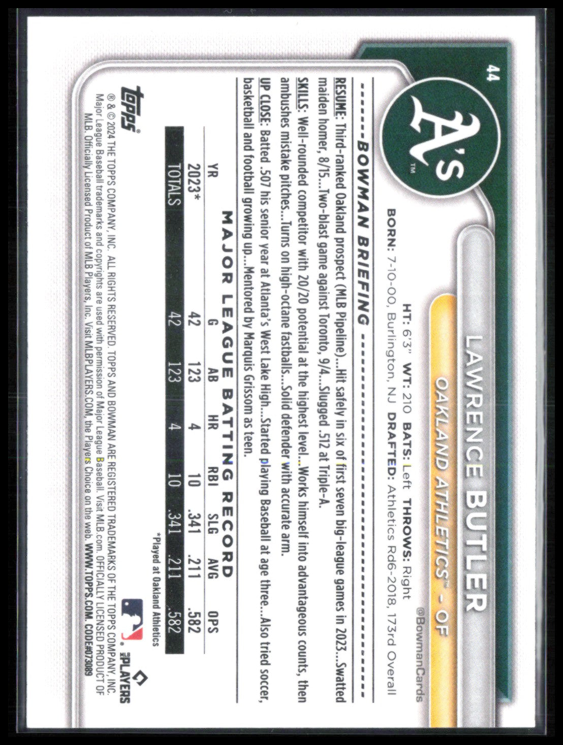 Lawrence Butler RC