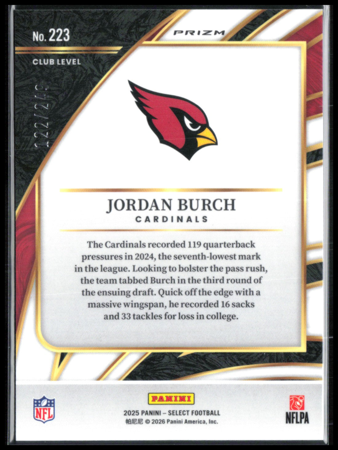 Jordan Burch RC /249