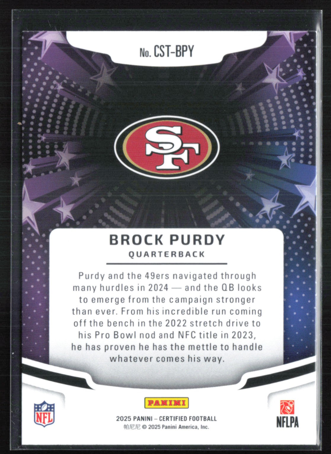 Brock Purdy Certified Stars