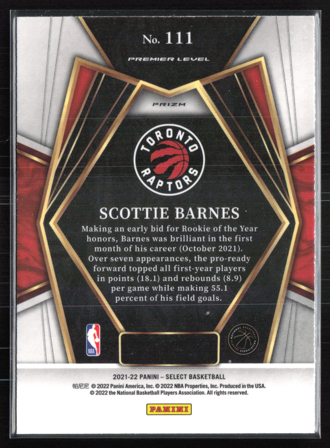 Scottie Barnes RC Blue Shimmer