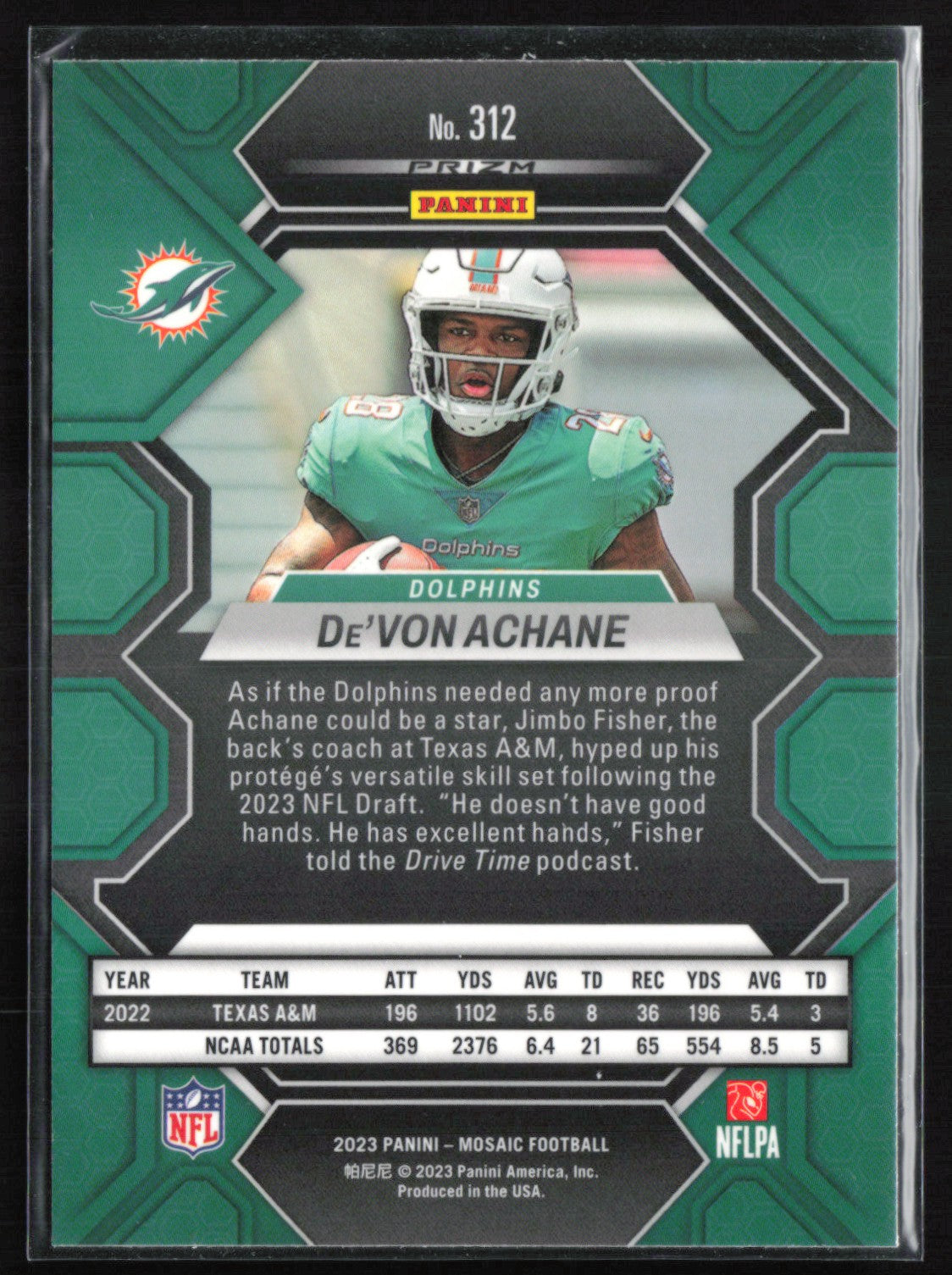 De'Von Achane RC