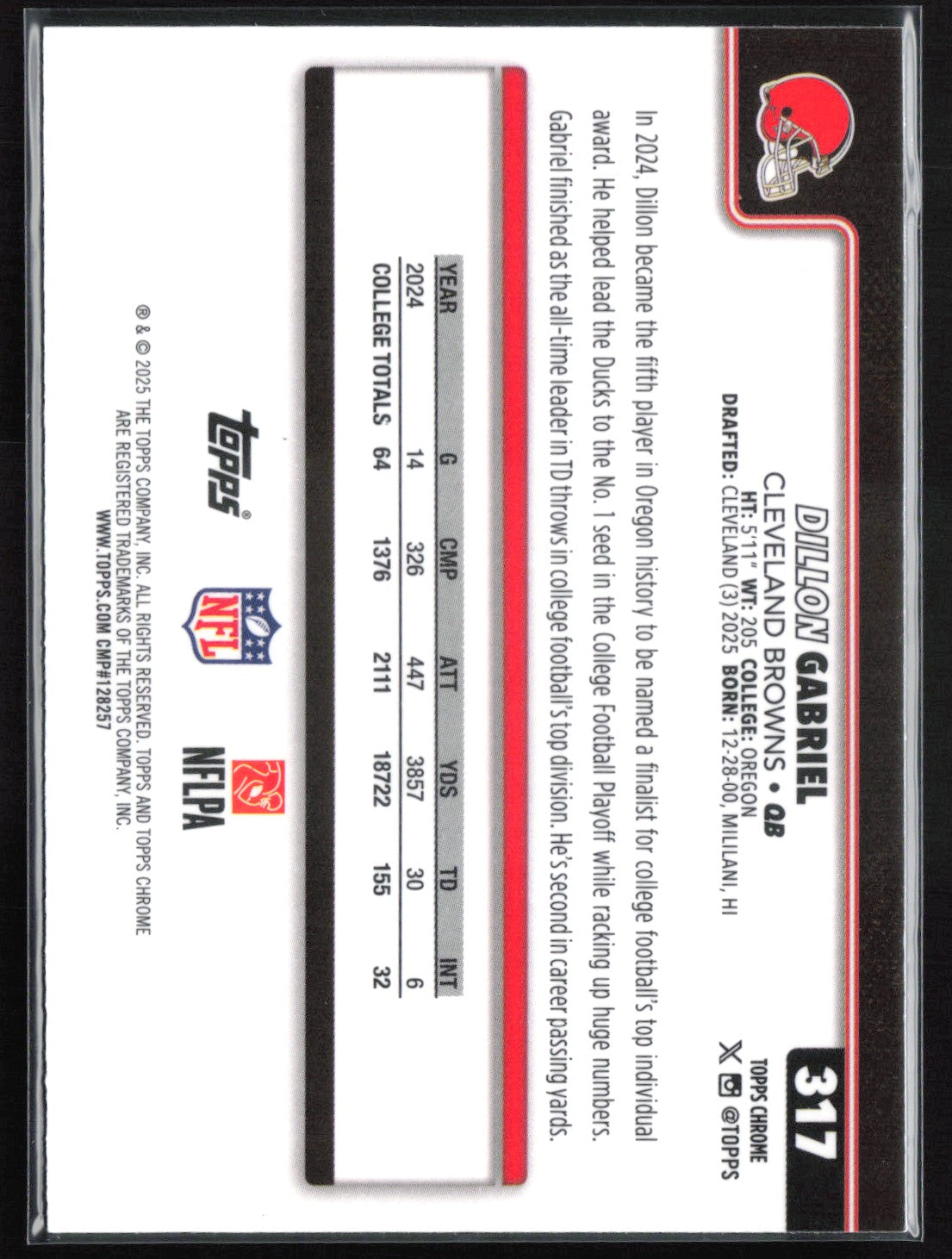 Dillon Gabriel RC