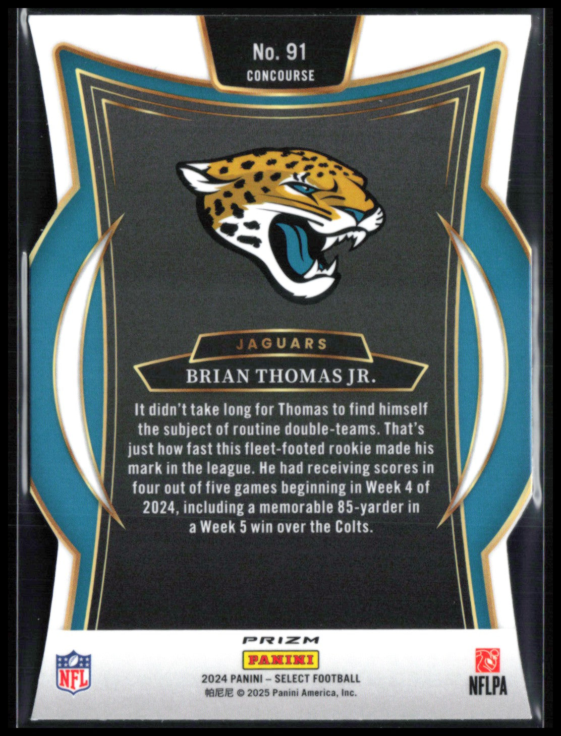 Brian Thomas Jr. RC Silver Die-Cut