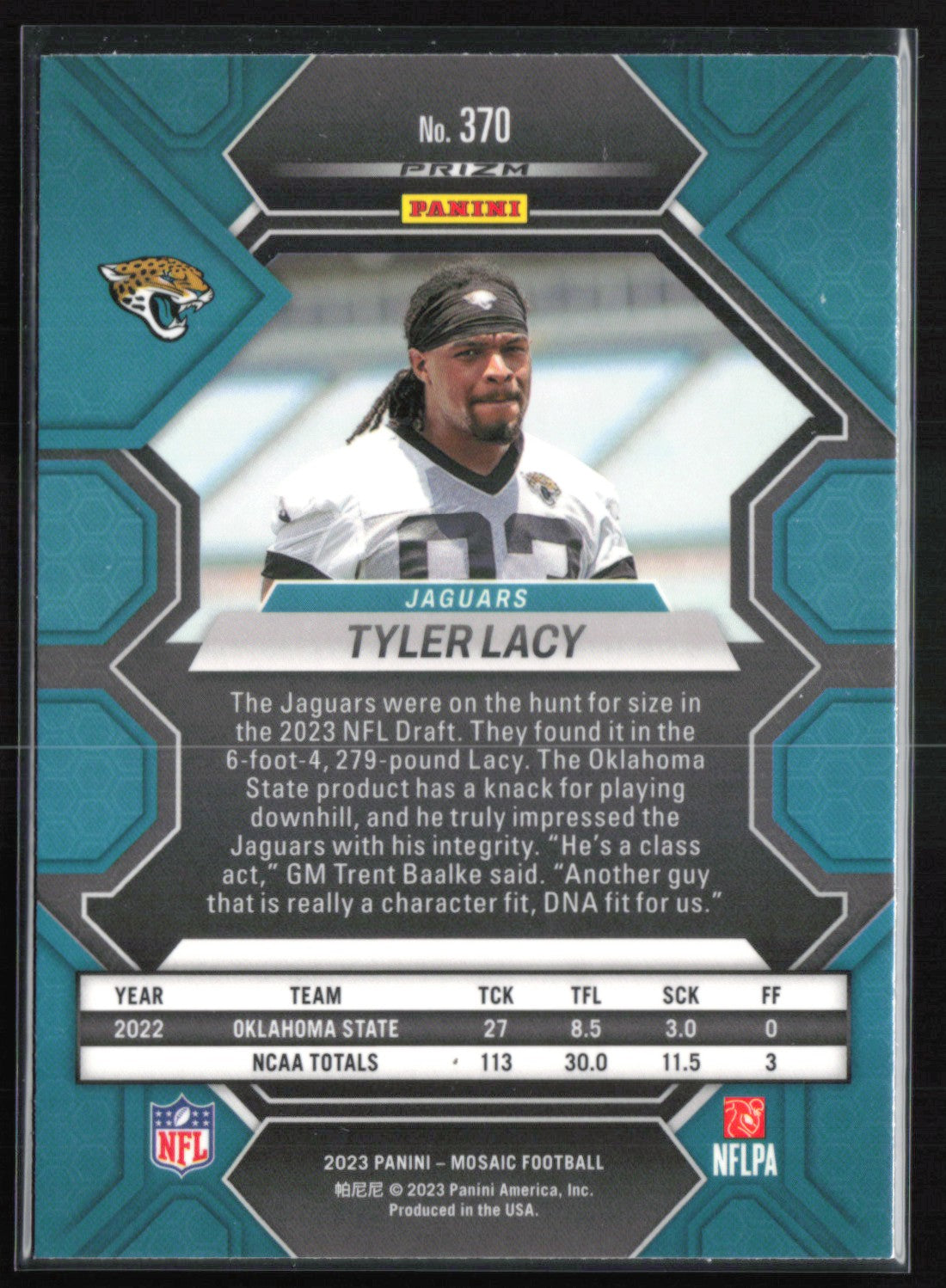 Tyler Lacy RC Mosaic Prizm
