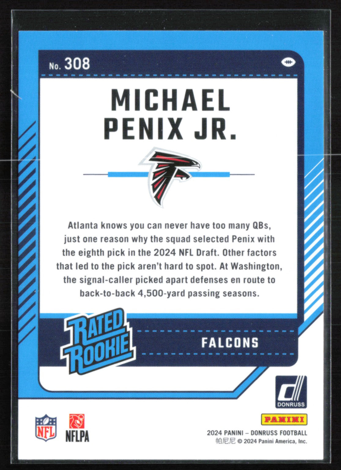 Michael Penix Jr. RC Rated Rookie
