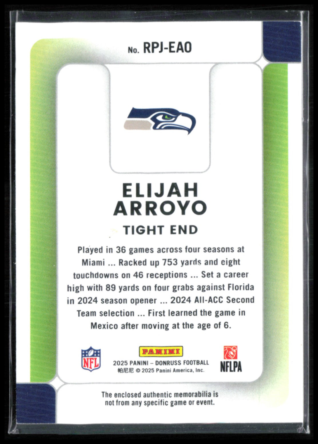 Elijah Arroyo Mem RC