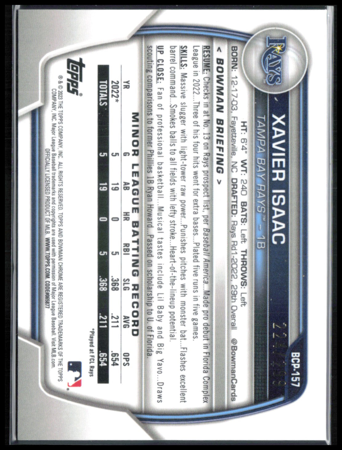 Xavier Isaac Mini Diamond /299