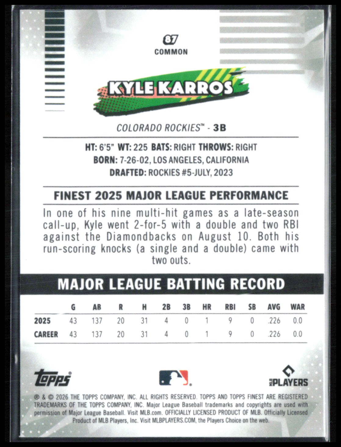 Kyle Karros RC
