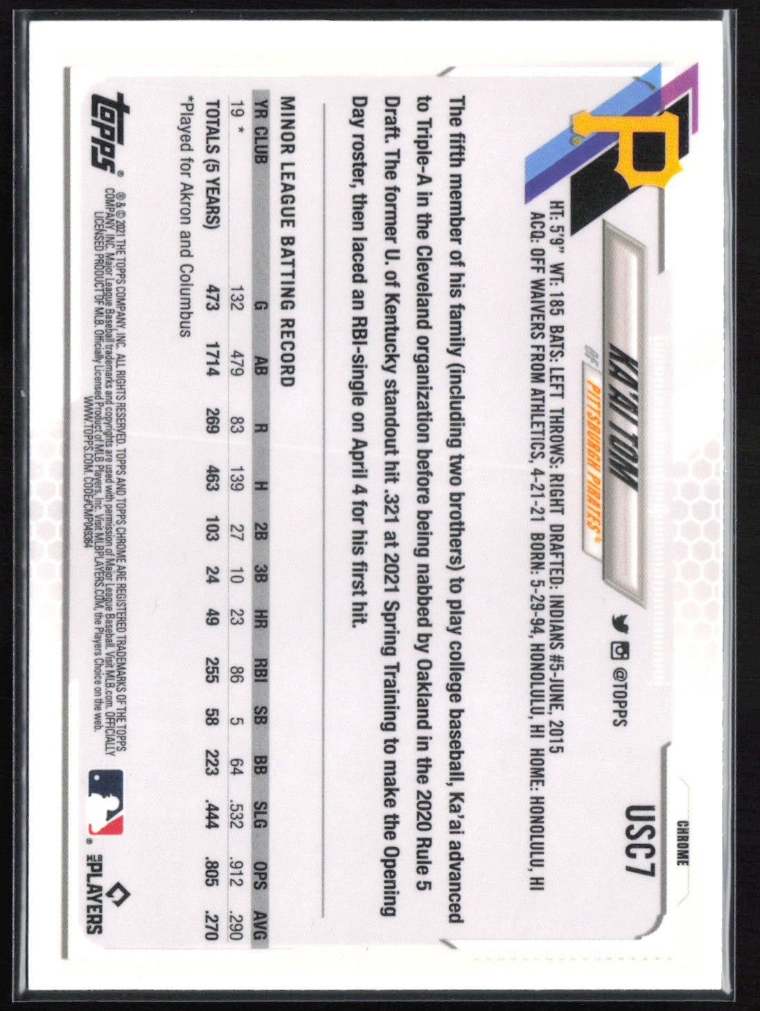 Ka'ai Tom RC Purple Refractor