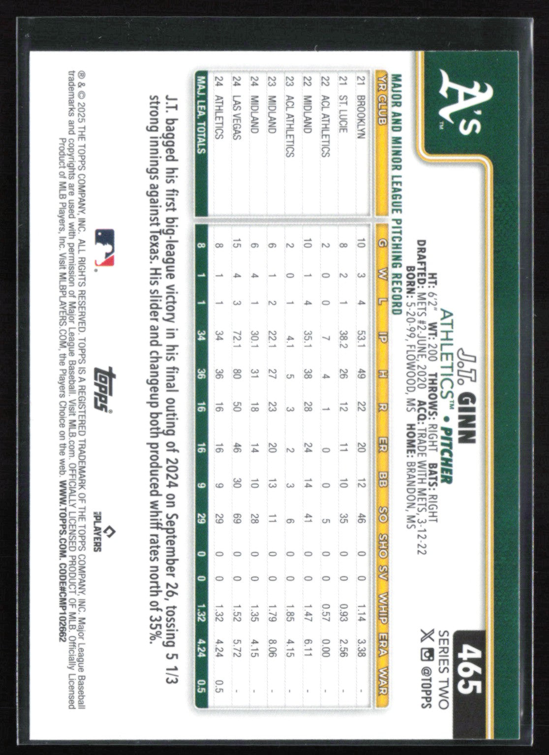 J.T. Ginn RC Rainbow Foil