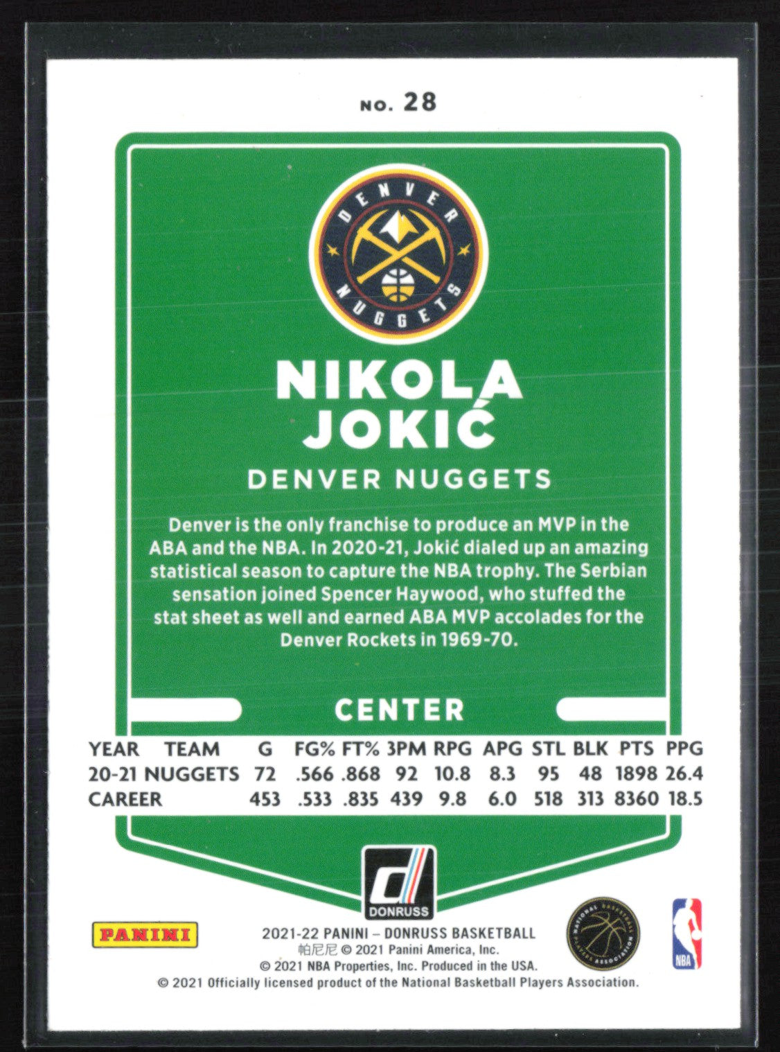 Nikola Jokic Orange Laser