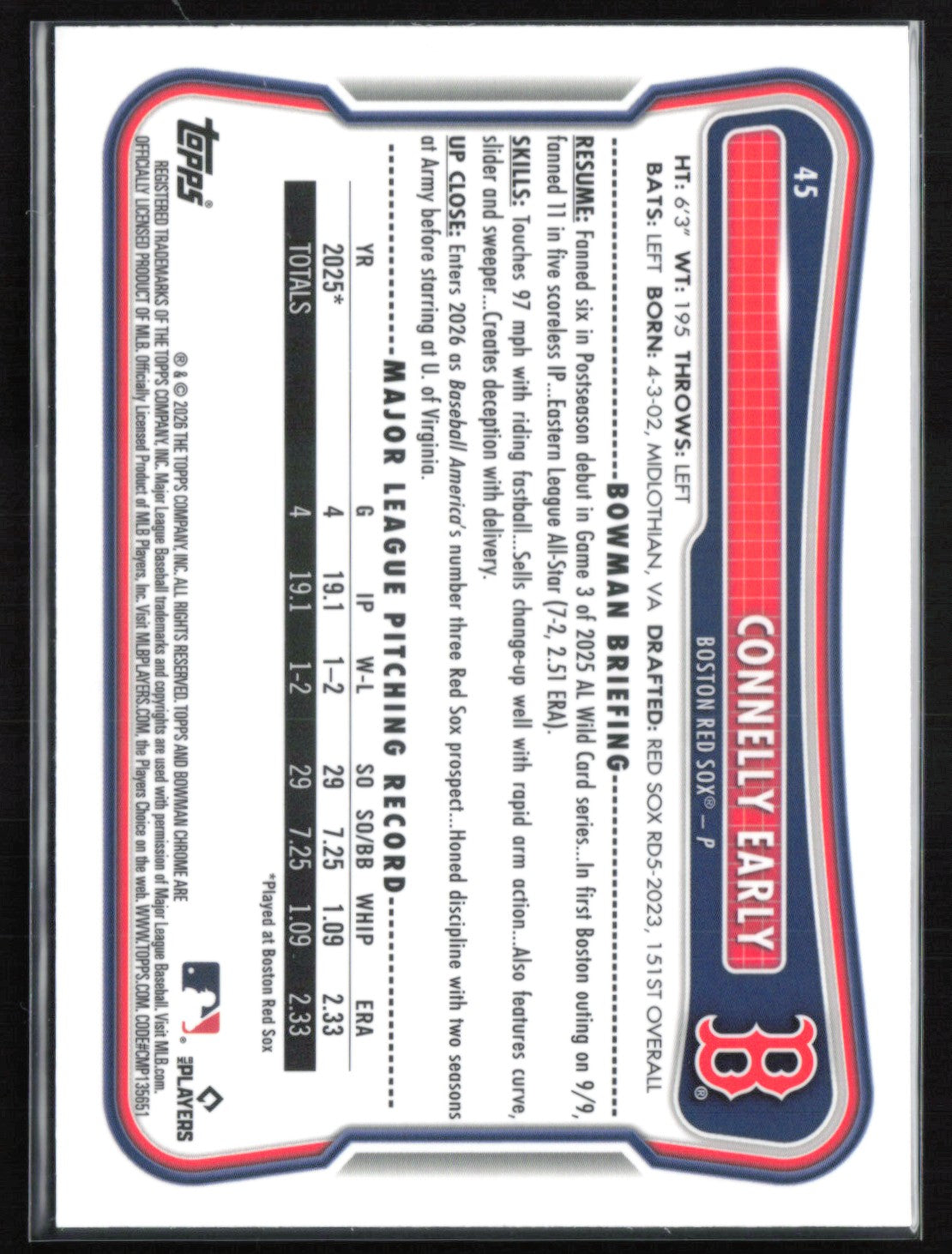 Connelly Early RC Mojo