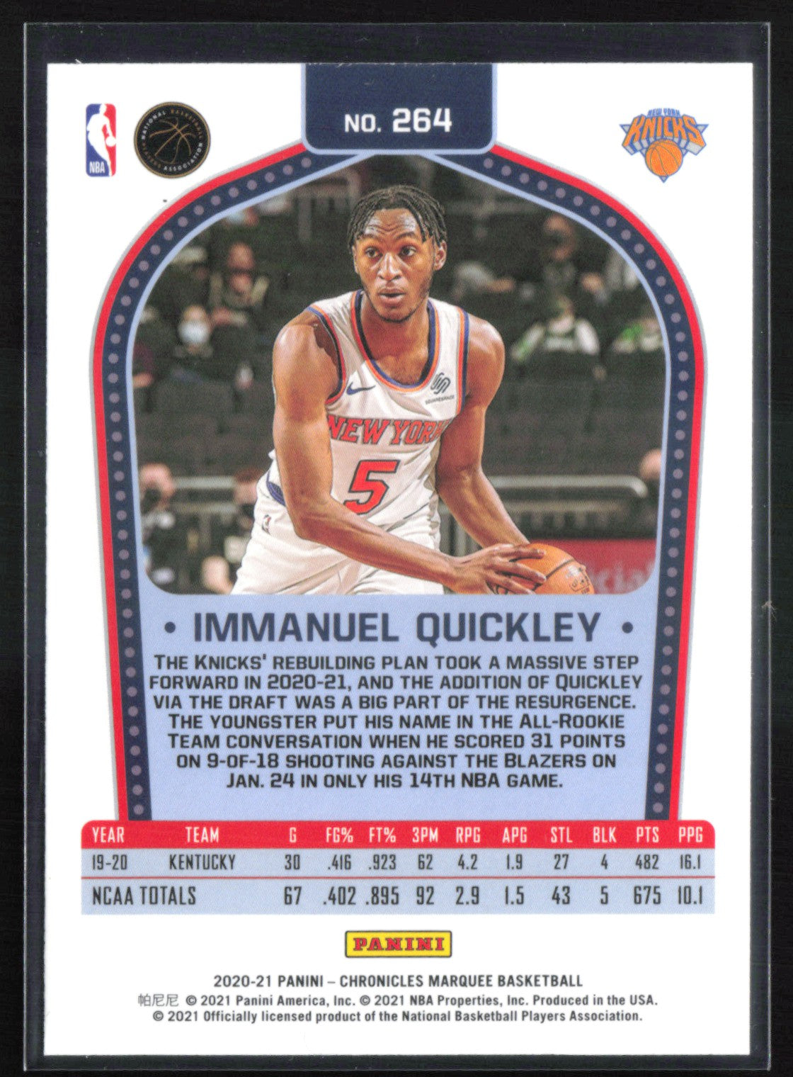 Immanuel Quickley RC