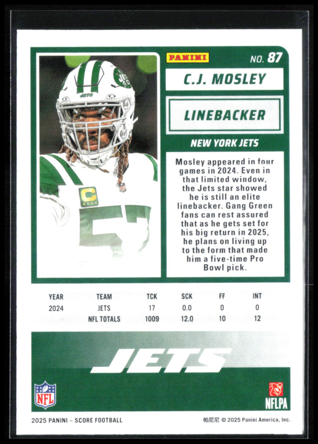 C.J. Mosley Blue /250