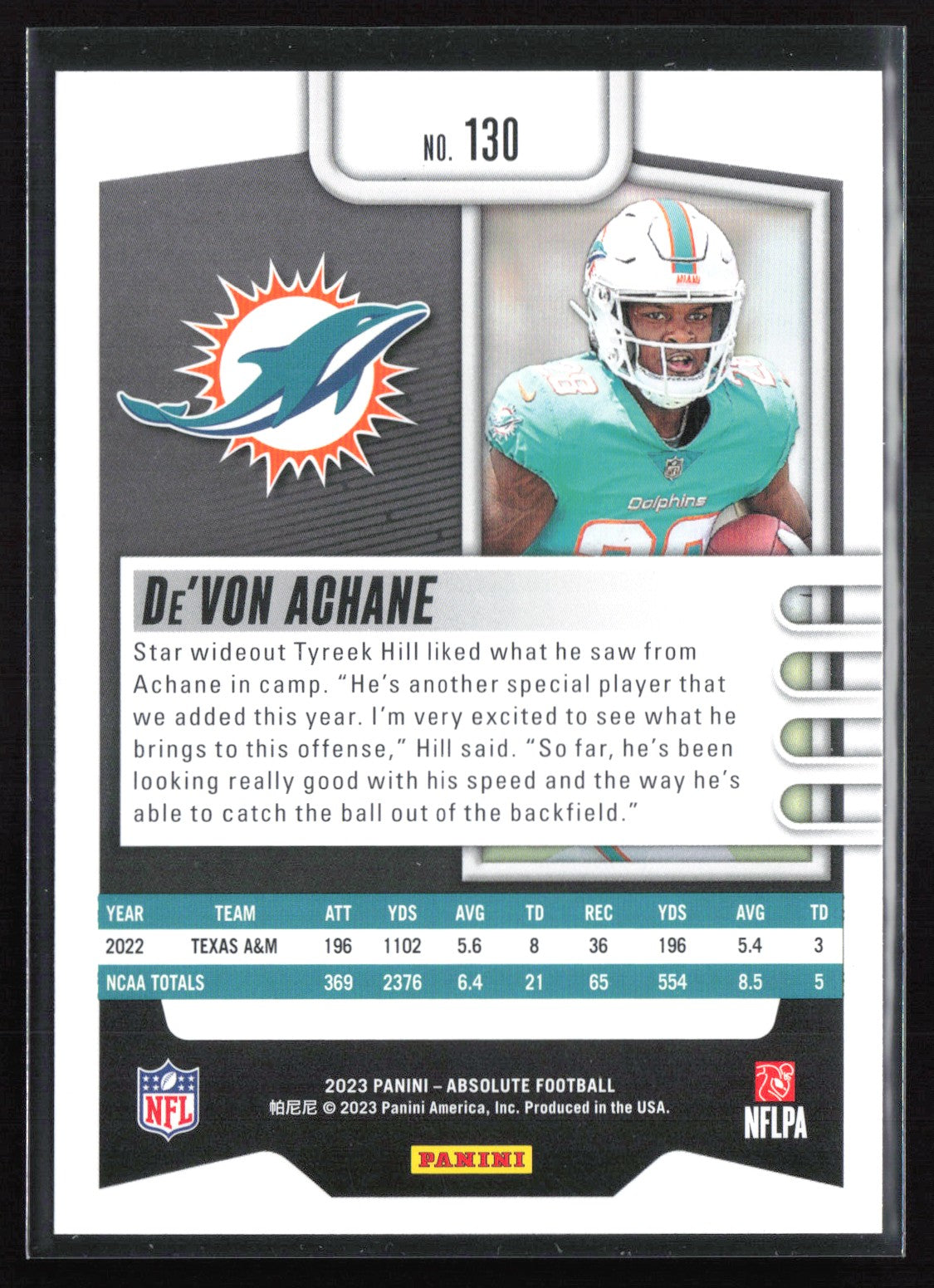 De'Von Achane RC