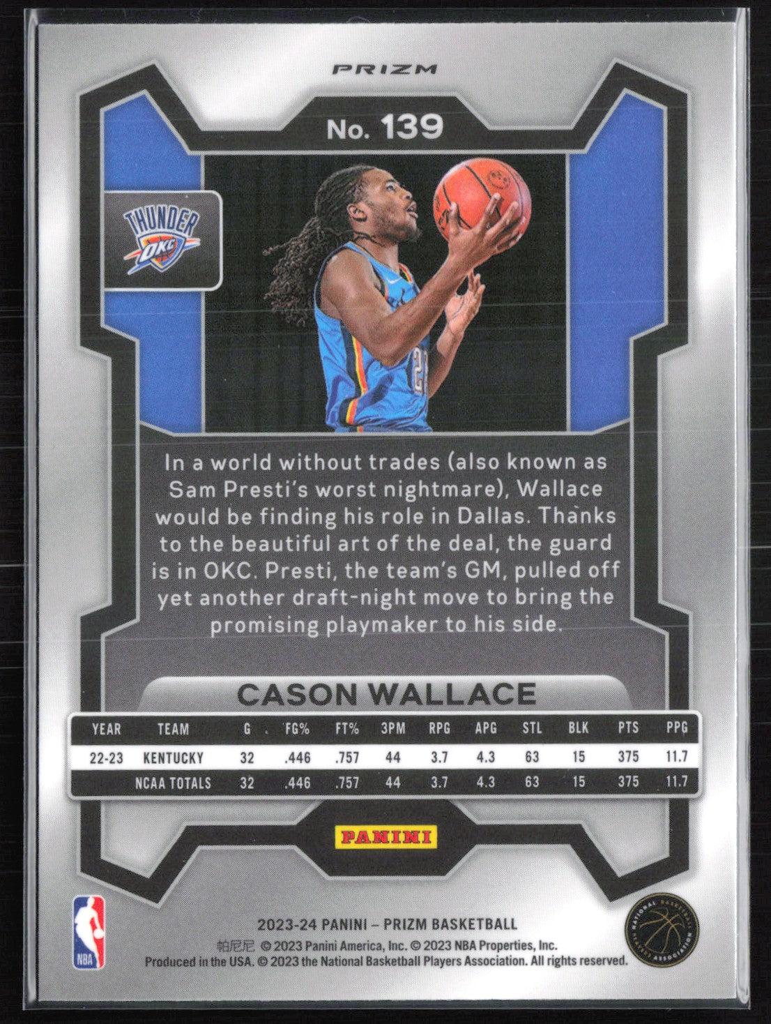 Cason Wallace RC Cracked Ice