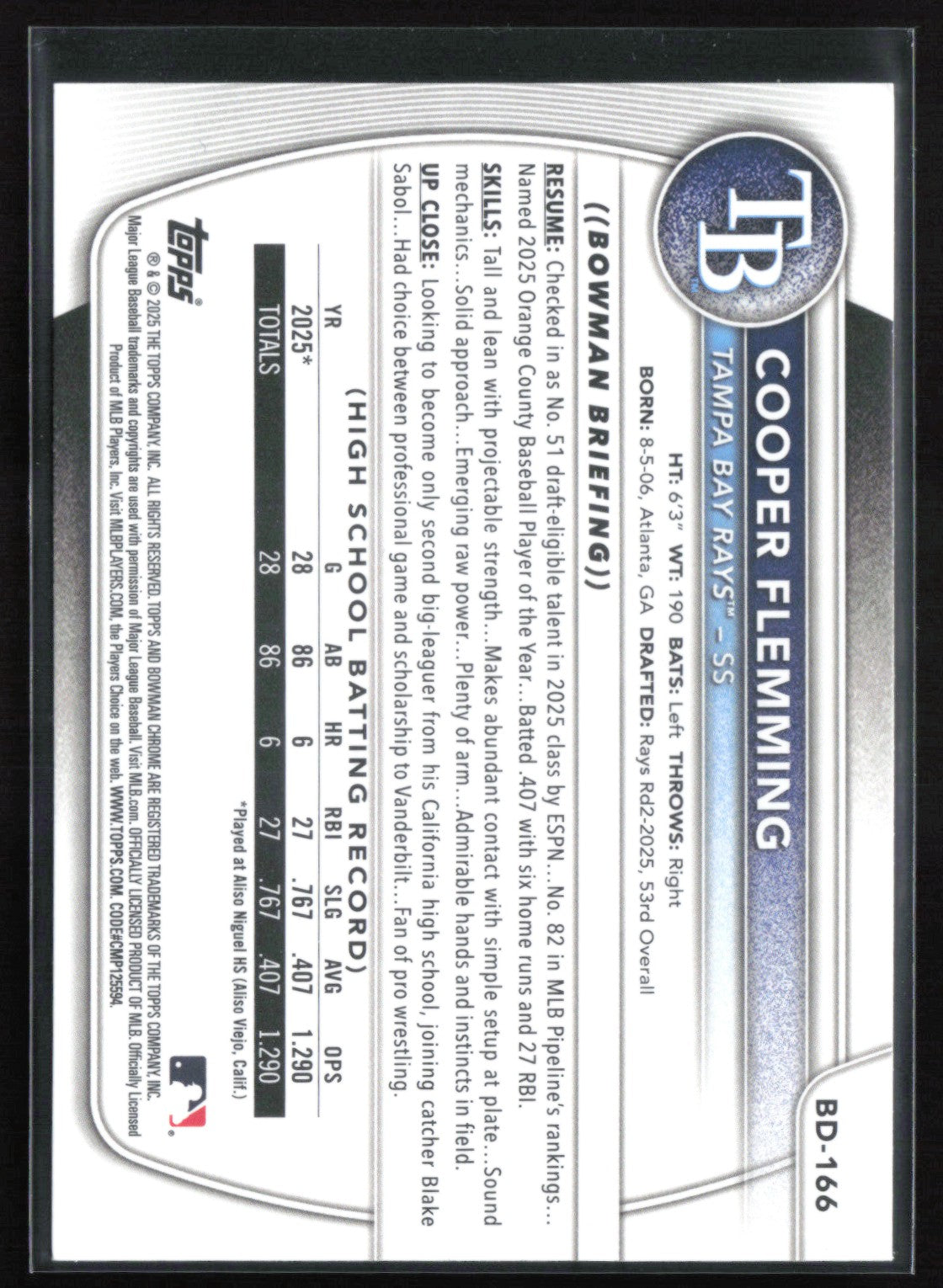 Cooper Flemming 1st Bowman