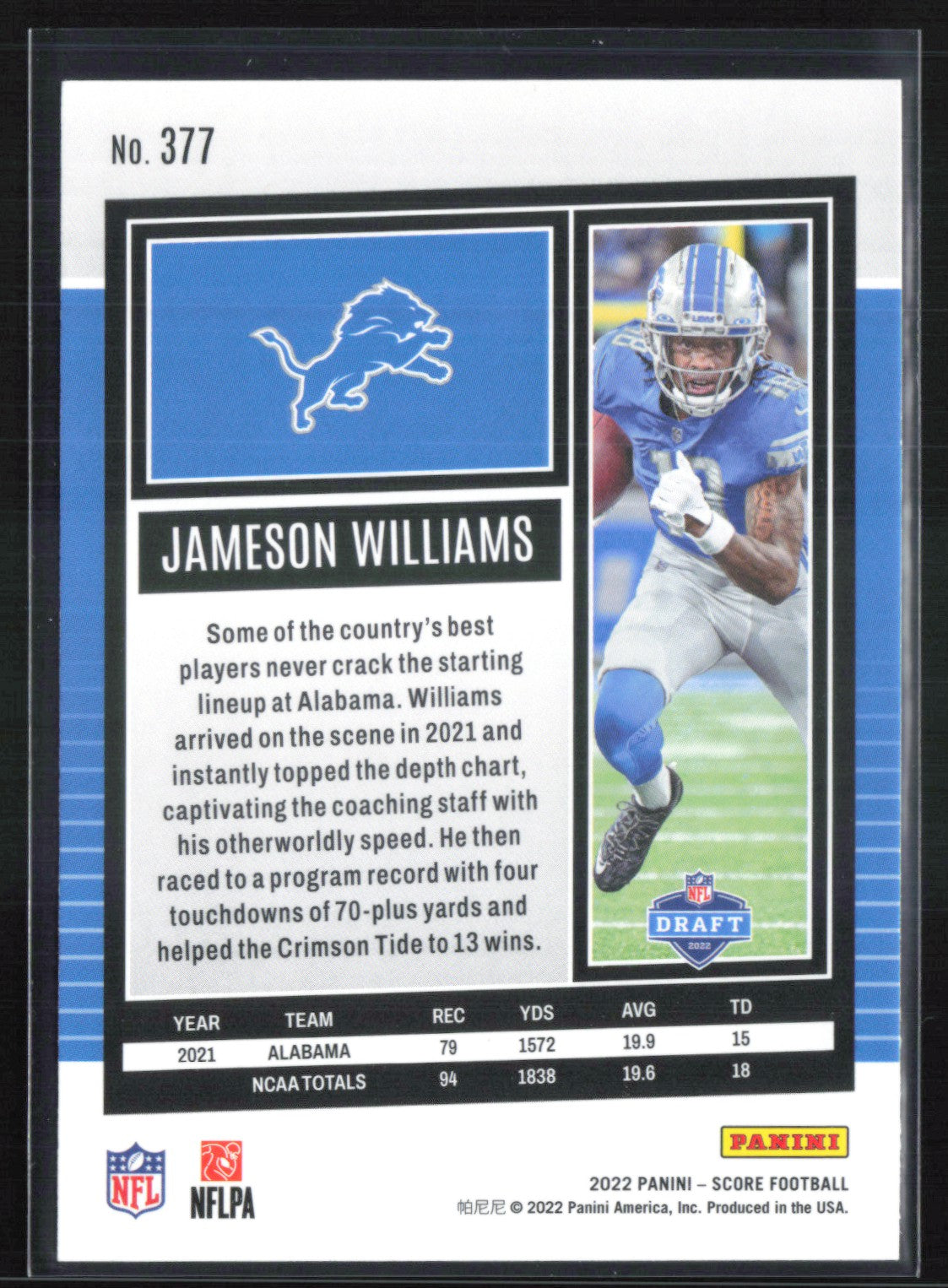 Jameson Williams RC