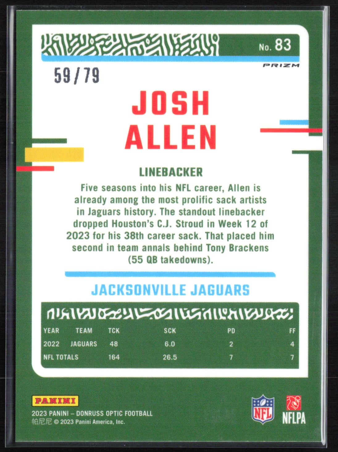 Josh Allen Pink Velocity /79
