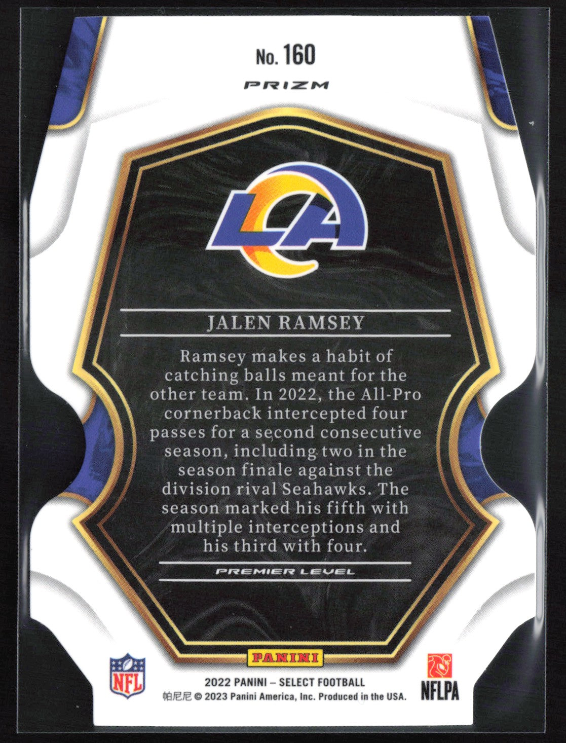 Jalen Ramsey Black Red Die-Cut