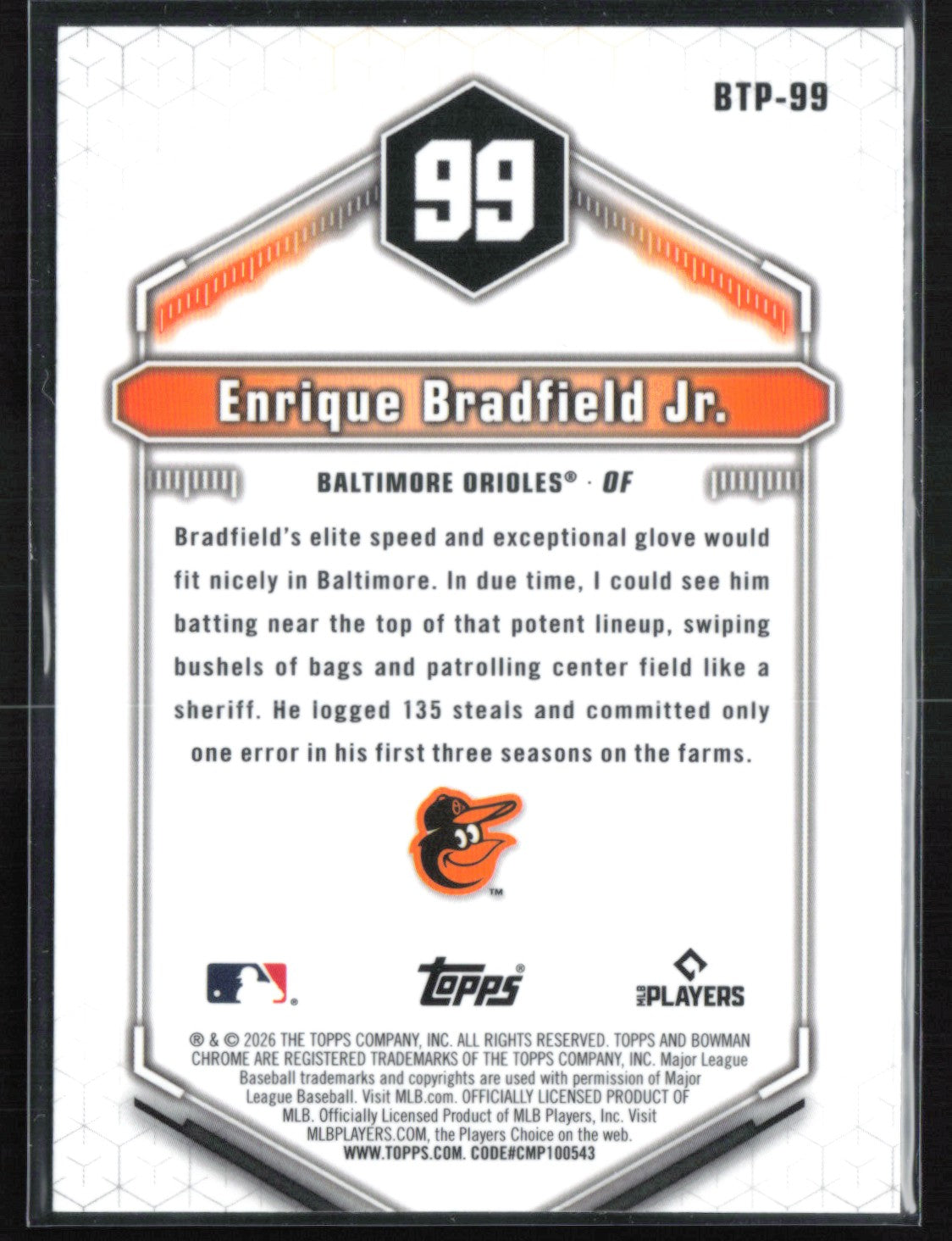 Enrique Bradfield Jr. Top 100