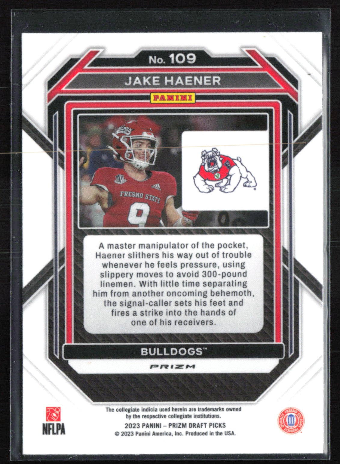 Jake Haener RC Silver Prizm