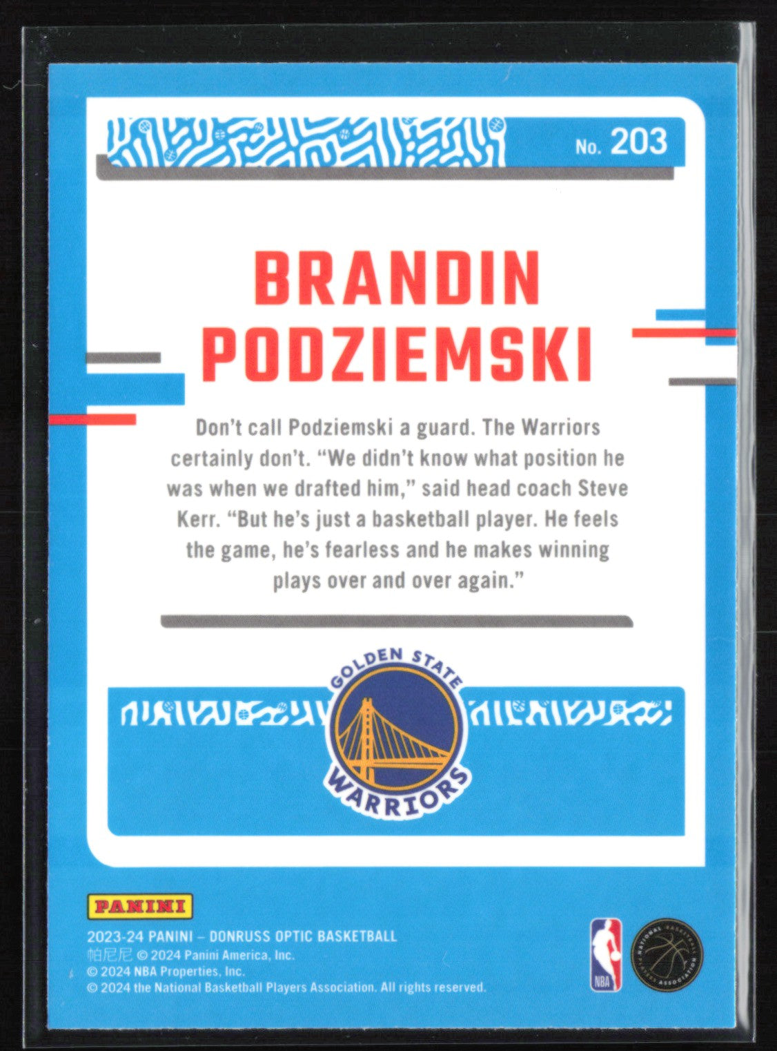 Brandin Podziemski RC