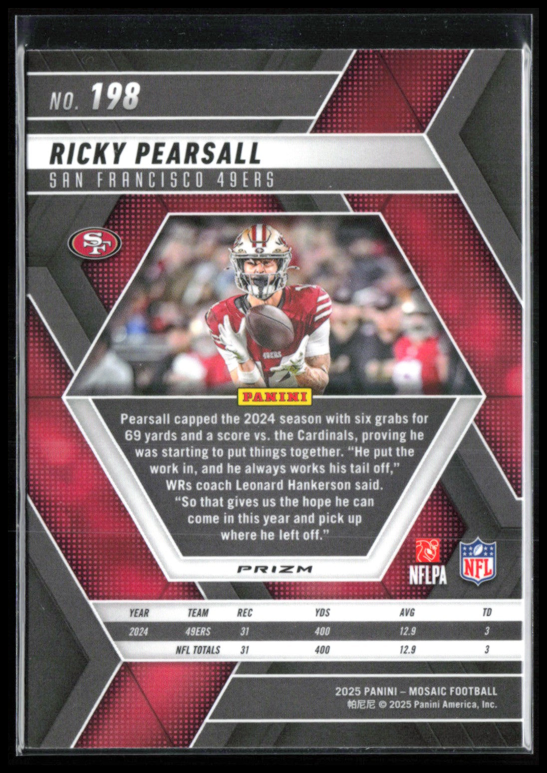 Ricky Pearsall Mosaic Prizm