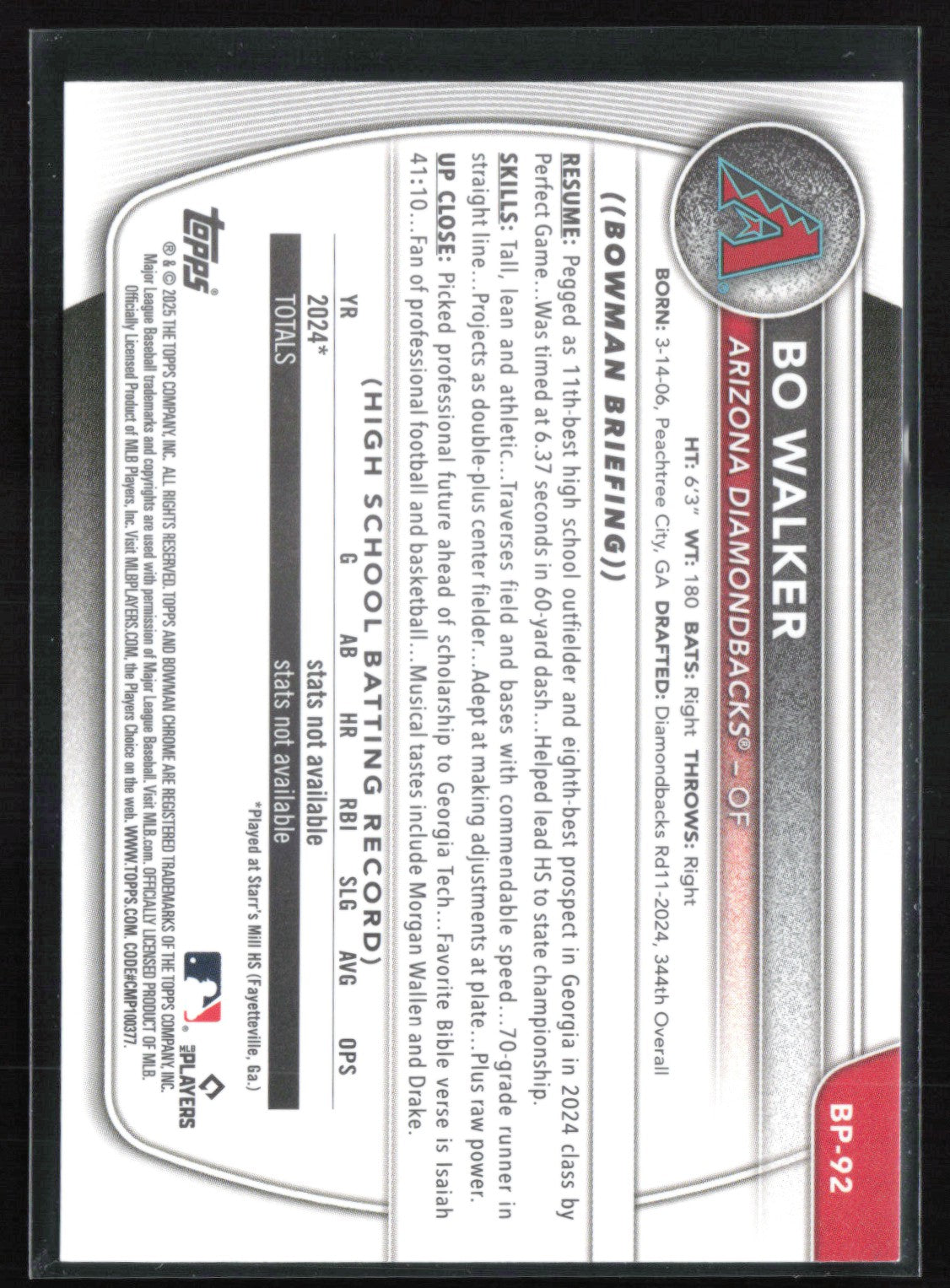 Bo Walker 1st Bowman